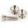 Image de Fender TM) Boutons de sangle Vint. nickel /2, Guitare : accessoires, Argent