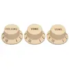 Image de Fender Boutons de pot Strat (V/T/T) agedwhite (Noeud), Instrument : accessoires, Blanc