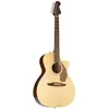 Image de Fender Newporter Player Natural WN Gold Pickguard électrique-akoestische westerngitaar (Guitare western, Cadre dormant : Sapelli, Corps : Épicéa de Sitka massif, Cou : Nato, Touche : Noyer), Guitare, Marron