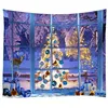 Image de Noël Décoration Ménage Tenture Murale Arbre Couverture Noël Tapisserie Décoration Chambre 150x150cm