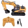 Image de 1:14 RC Truck excavateur Télécommande, 2.4G 15CH RC Camion Pelle Électrique Modèle pour Enfants cadeau de Noël anniversaire