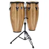 Image de Latin Percussion LPA646-SW Aspire Walnut conga Set 10+11 sur stand
