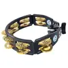 Image de Percussions Lp Latin Percussion Lp175 Tambourins Cyclop Sur Support Noir Tambourin - Tamborim