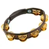 Image de Latin Percussion LP174 - Tambourin Cyclop Laiton Martele Tambourin - tamborim