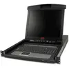 Image de APC 43.18 cm - 17 Z Rack LCD Console - clavier américain - avec commutateur KVM analogique 8 ports, Commutateur KVM, Noir