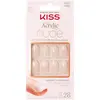 Image de KISS, Nail art + faux ongles, Salon Acrylic (Ongles artificiels, Beige, Blanc, Nude, Rose)