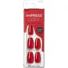 Image de KISS, Nail art + faux ongles, Ongles auto-adhésifs imPRESS Color MC Reddy or Not 30 pcs (L) (Ongles artificiels)