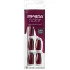 Image de KISS, Nail art + faux ongles, Self-adhesive nails imPRESS Color MC Winery in NYC 30 pcs (L) (Ongles artificiels, NEW YORK)