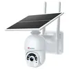 Image de Caméra Surveillance WiFi Extérieure avec Panneau Solaire Ctronics Caméra IP sans Fil sur Batterie Rechargeable PIR Humaine Détection Vision Nocturne Couleur Audio Bidirectionnel