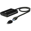 Image de Sonnet Double adaptateur HDMI 4K 60Hz pour M1 Thunderbolt Macs *Nouveau (HDMI, USB-A, USB-C, 50 cm), Adaptateur données + vidéo, Noir