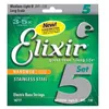 Image de Elixir Nanoweb 14777 - Jeu de cordes guitare basse 5 cordes - 45-130