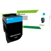 Image de Lexmark 702HCE - À rendement élevé - cyan - original - cartouche de toner Entreprise Lexmark - pour Lexmark CS310dn, CS310n, CS410dn, CS410dtn, CS410n, CS510de, CS510dte