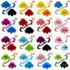 Image de Peluche poulpe réversible double face 20cm 5pcs - multicolore