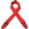 Image de Levys 5 CM Coton avec Logo Levy's en Cuir Rouge Sangles et courroies