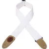 Image de Levys 5 CM Coton avec Logo Levy's en Cuir White Sangles et courroies