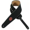 Image de Levy's MSS3-4-BLK - Sangle daim extra-large avec logo Levy's estampé - Black