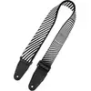 Image de Sangle guitare Levy's - Black and White - 5 cm
