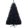 Image de Sapin de noël artificiel 180cm aiguilles en pvc avec support en métal pliable 1036 pointes de branche