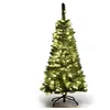 Image de Giantex Arbre de Noël 135 cm avec 150 Lumières et 226 Branches, Support Métallique Pliable