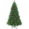 Image de CostwaySapin de Noël Artificiel LED Charnières avec Support Métallique Robuste Système de Pliage Aiguilles en PVC 200cm