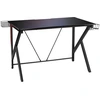 Image de CostwayBureau Gamer Bureau de Jeu pour Gaming avec Stockage Vidéo Porte-Gobelet et Crochet 115 x 73 x 76,5 CM