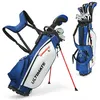Image de Ensemble de Golf GIANTEX 10 Clubs de Golf Ensemble Complet pour Débutant avec Sac Trépied pour Homme, un bois de parcours #3, un hybride #4, des fers #6, #7, #8, #9