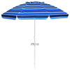 Image de CostwayParasol de Plage Inclinable 2,2 M avec Porte-Gobelet et Protection Solaire UPF50 + Parasol Portable Bleu