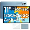 Image de Blackview Tab 9 WiFi Tablette Tactile 10.95 1200*1920 1080P FHD Android 14 18Go+256Go/SD 1To 8200mAh Widevine L1 Mode PC WPS - Bleu
