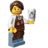 Image de Lego 71004 Minifigurine Série The Lego Movie 1 - N°10 - Larry le Barista (1 sachet ENTRE-OUVERT)