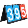 Image de Tableau de Score Compteur de Score Flip pour Tennis Table Basketball (3 Chiffres-Rouge+Bleu)