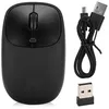 Image de Souris rechargeable sans fil noir batterie au lithium intégrée 2400DPI 2.4G 10 mètres