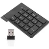 Image de Mini Clavier Numérique sans Fil USB 2.4 Ghz 18 Touches de Comptabilité Financière - Noir