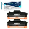 Image de LCL Cartouche de Toner Compatible TN2420 TN-2420 TN2410 TN-2410 3000Pages (2-Pack Noir)  Avec Puce  Remplacement pour Brother HL-L2375DW DCP-L2550DW MFC-L2715DW MFC-L2750DW HL-L2386DW
