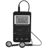 Image de Mini Récepteur Radio de Poche Stéréo AM / FM à 2 Bandes avec Ecran LCD, Ecouteurs Batterie Rechargeable