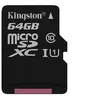 Image de Kingston - Carte mémoire flash (adaptateur microSDXC vers SD inclus(e)) - 64 Go - UHS Class 1 / Class10 - microSDXC UHS-I