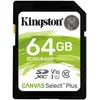 Image de Kingston Canvas Select Plus - Carte mémoire flash - 64 Go - Video Class V10 / UHS-I U1 / Class10 - SDXC UHS-I