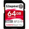 Image de Kingston Canvas React Plus (64 Go, SDXC, U3, UHS-II), Carte mémoire, Noir