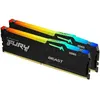 Image de Kingston FURY Beast RGB - DDR5 - kit - 64 Go: 2 x 32 Go - DIMM 288 broches - 6000 MT/s / PC5-48000 - CL36 - 1.35 V - mémoire sans tampon - on-die ECC - noir