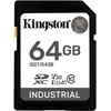 Image de Kingston Carte Ind. SD +ADP 64GB pSLC (64 Go, SDXC, U3, UHS-I), Carte mémoire, Noir