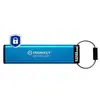 Image de Kingston IronKey Keypad 200C (128 Go, USB-C), Clé USB, Bleu