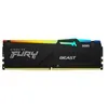 Image de Kingston FURY Beast RGB - DDR5 - module - 16 Go - DIMM 288 broches - 6000 MT/s / PC5-48000 - CL36 - 1.35 V - mémoire sans tampon - on-die ECC - noir