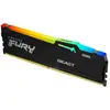 Image de Kingston RAM D5 6000 16GB C36 FURY Beast RGB EX (1 x 16GB, 6000 MHz, RAM DDR5, DIMM), Mémoire vive, Noir