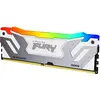 Image de Kingston Technology FURY Renegade RGB, 24 Go, 1 x 24 Go, DDR5, 288-pin DIMM (1 x 24 Go, 8400 MHz, RAM DDR5, DIMM), Mémoire vive, Argent, Blanc