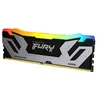 Image de Kingston FURY Renegade RGB - DDR5 - module - 24 Go - DIMM 288 broches - 4200 MHz / PC5-67200 - CL40 - 1.45 V - mémoire sans tampon - on-die ECC - noir et argent