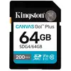 Image de Kingston Carte Sd Sdxc Canvas Go Plus Gen4 C10 Uhs-i U3 V30 64gb
