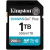 Image de Kingston Card Canvas Go Plus SDG4 (1000 Go, SDXC, U3, UHS-I), Carte mémoire, Bleu, Noir, Blanc