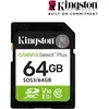 Image de Kingston Canvas Select Plus (64 Go, SD, SDHC, SDXC, U1, UHS-I), Carte mémoire, Vert, Blanc, Noir