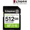 Image de Kingston Canvas Select Plus (512 Go, SD, SDXC, U3, UHS-I), Carte mémoire, Vert, Blanc, Noir