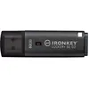 Image de Kingston IronKey Locker+ 50 G2/32GB/USB 3.2 Gen 1 (5Gb/s)/USB-A/ erná (32 Go, USB-A), Clé USB, Noir