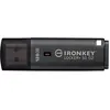 Image de Kingston IronKey Locker+ 50 G2/128GB/USB 3.2 Gen 1 (5Gb/s)/USB-A/ erná (128 Go, USB-A), Clé USB, Noir